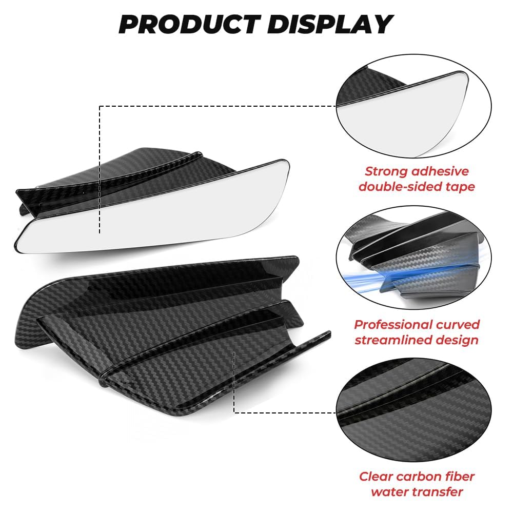 Spoiler Frontale per Yamaha TMax TMAX 530 560 SX DX TMAX530 TMAX560,Alette Laterali di Carenatura Moto Deflettori Aria Dinamica Modifica,Normal-A