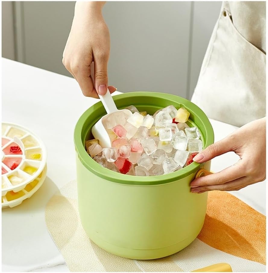 アイスバケツ、 ポータブル大型アイスバケツ、家庭用冷凍氷保存ボックス(Green)