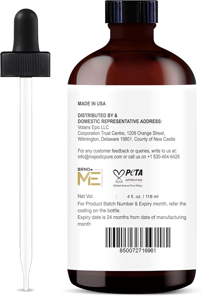 Aceite Esencial de Vainilla Majestic Pure 4 Fl Oz - Puro y Natural miniatura 7
