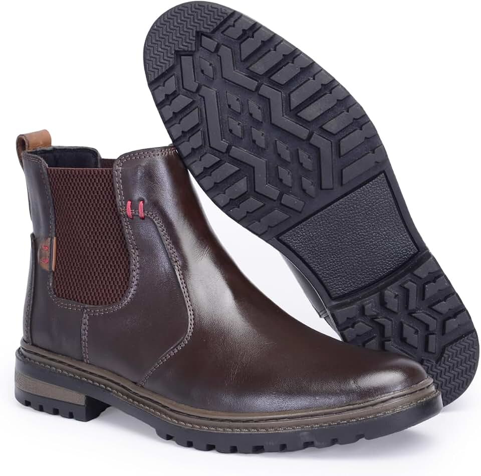Bota Chelsea Masculina Social e Casual Palmilha Gel Couro Premium