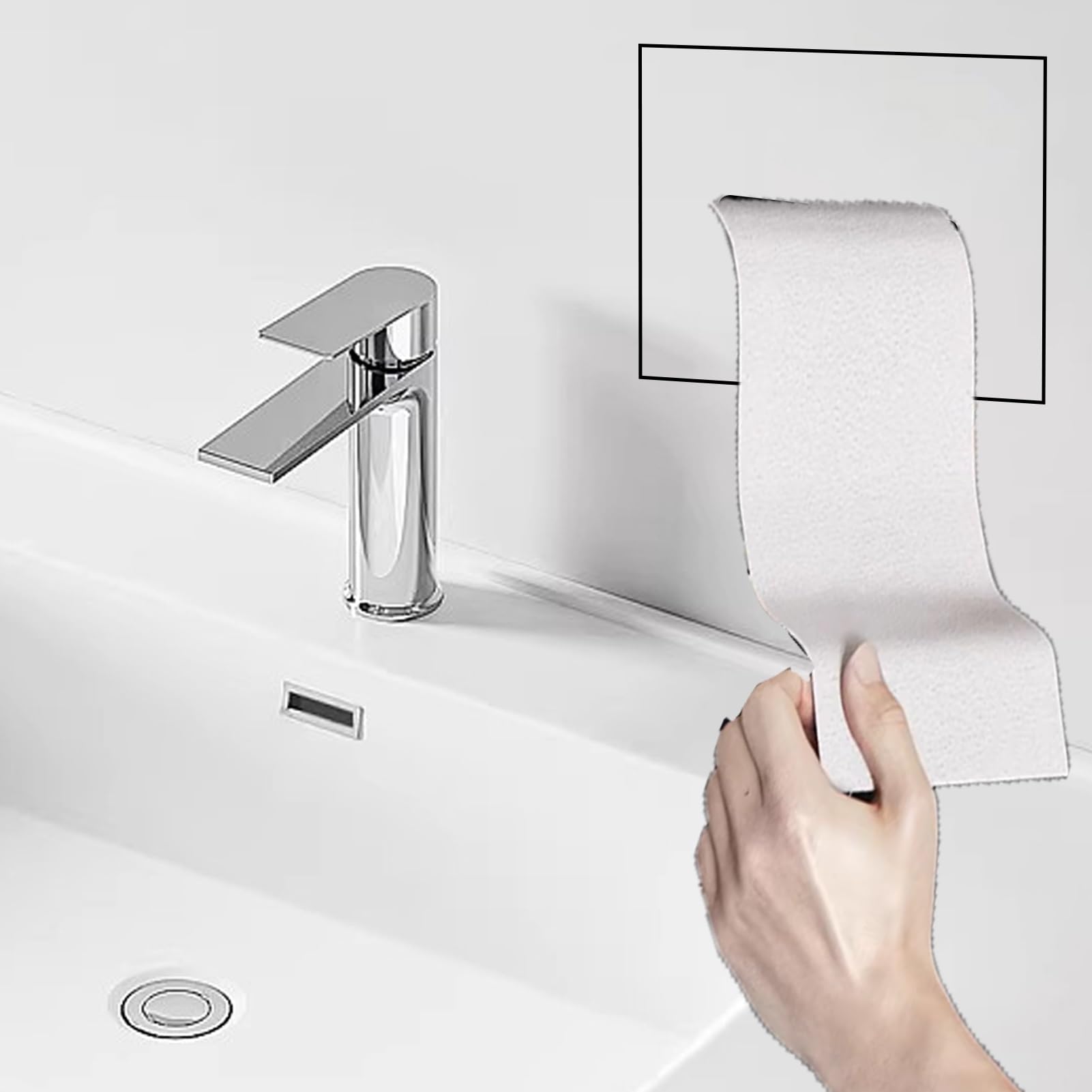 Porte-papier toilette en acier inoxydable de qualité commerciale au design carrelé