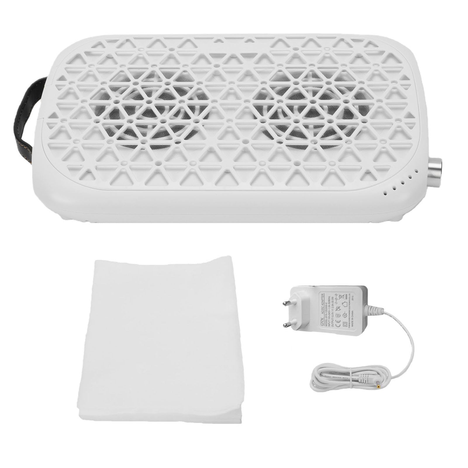 Colector de Polvo de Uñas, Aspiradora Compacta 6000 RPM con Motores sin Escobillas y Ventiladores Duales, Silenciosa y Potente para Manicura Profesional y Uso Doméstico (Enchufe