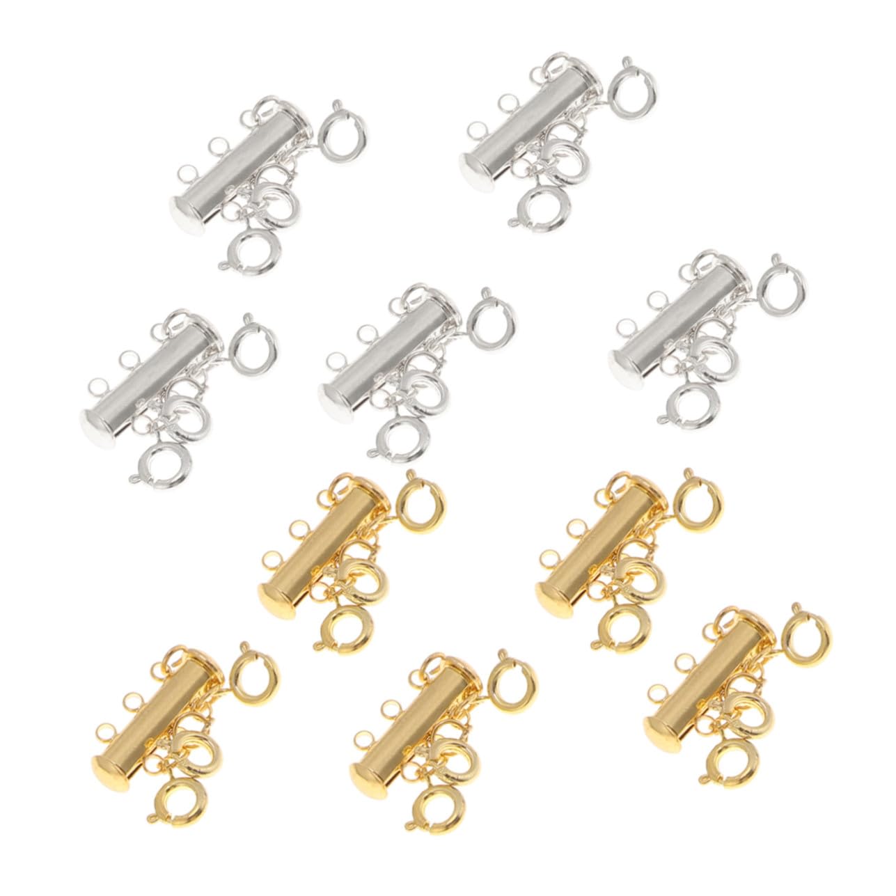 EXCEART 20 Piezas Pulsera Joyería Artesanía Cierres Deslizantes Para Cierre Deslizante Ajustable Cierre De Tubo Magnético Conectores De Collar Cierre De Tubo Deslizante Joyas
