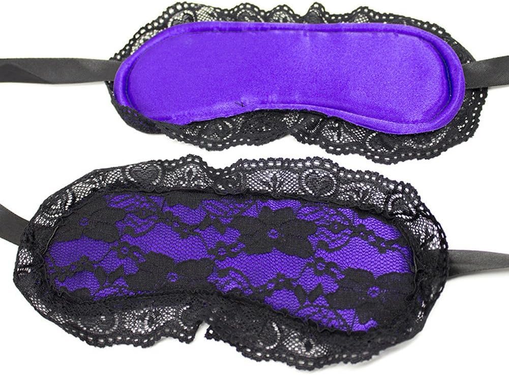 Maschera copri occhi, mascherina per dormire copriocchi, mascherina sexy per donna hot in raso e pizzo