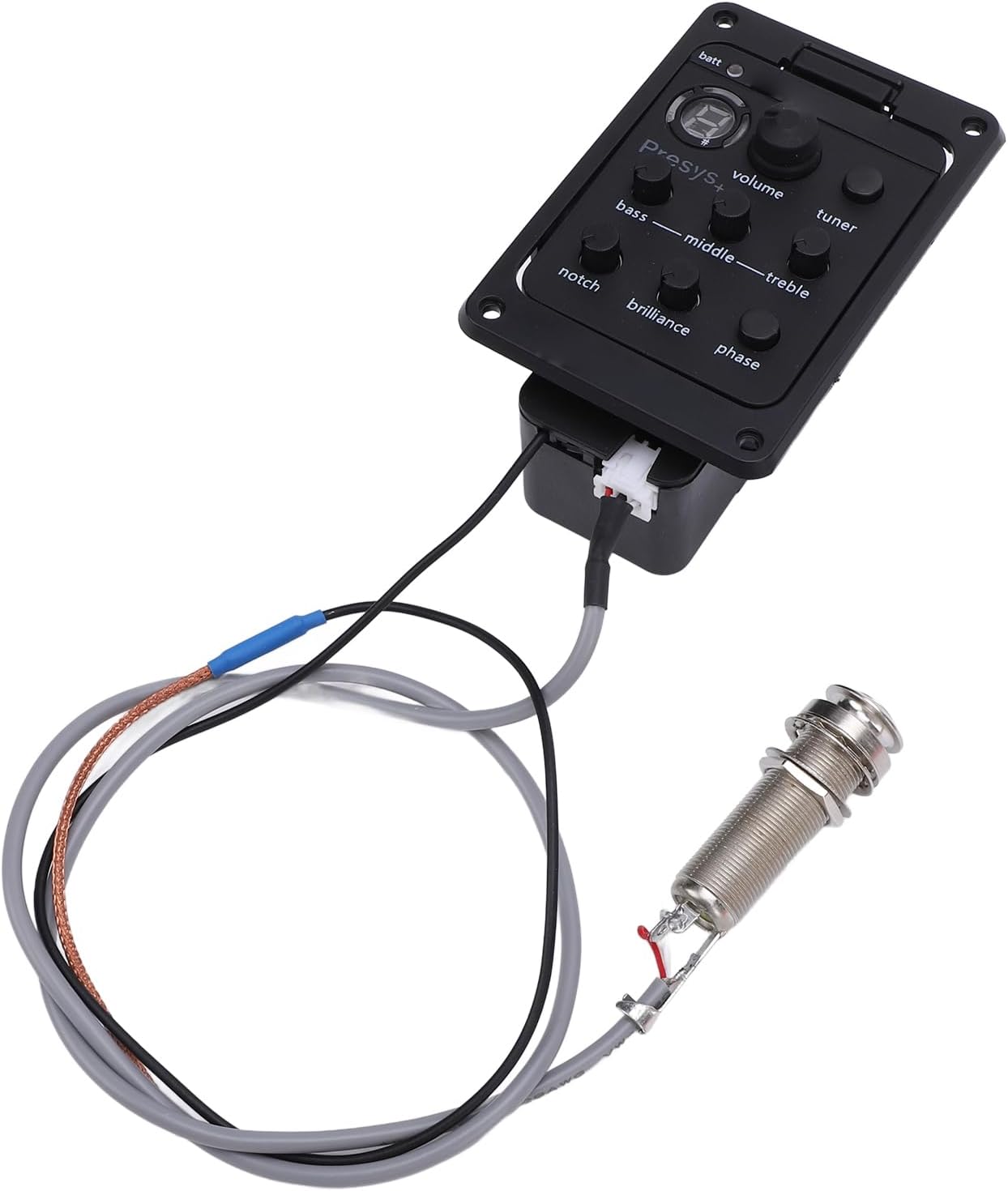 Guitar Preamp EQ Equalizer WALFRONT Acoustic Onboard Pickup Tuner Volume Control LED Display for Presys Plus