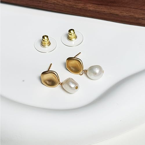 Miniatura 6 de Aretes de perlas de agua dulce para mujer, barroco, retro, moderno, regalo de joyería