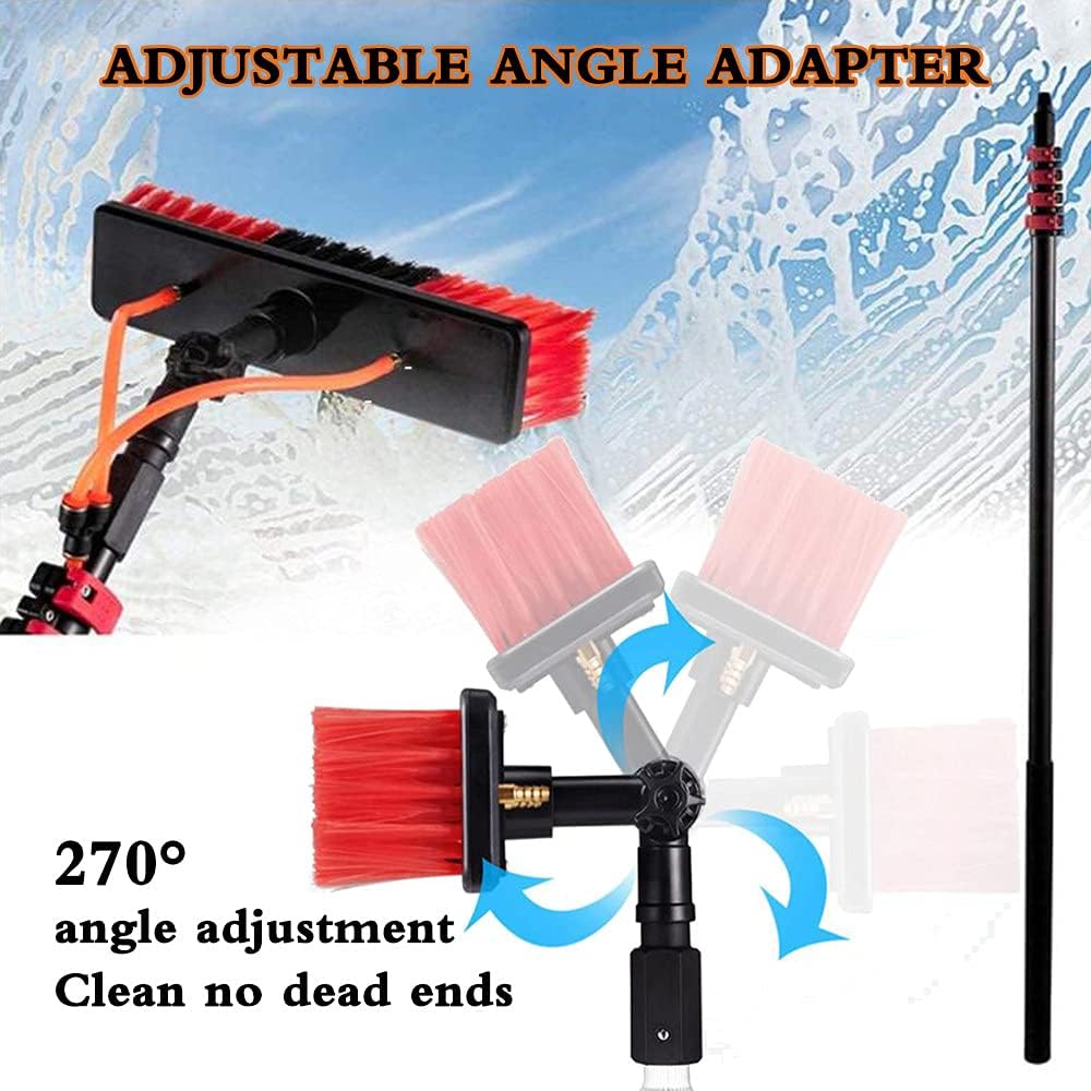 3.6-10.8M Water-Bearing Telescopic Rod, Telescopic Window Cleaner Professional Set, Window Cleaning Rod, Aluminum Telescopic Rod Glass Cleaning photovoltaic Panel
