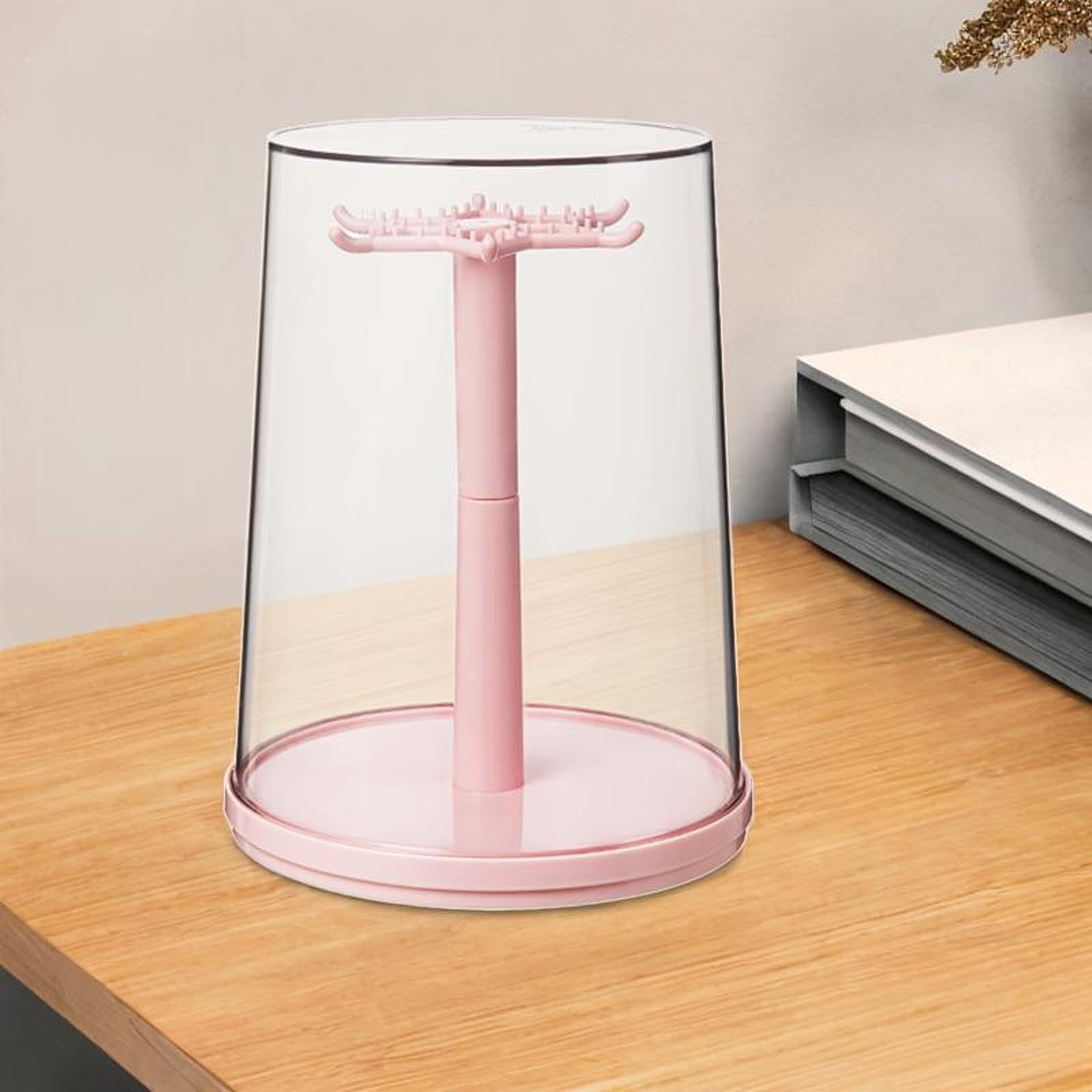 Espositore girevole a 360° per bambole, in polipropilene di alta qualità, per mini giocattoli, statuette e organizer per gioielli (22 x 29 cm)
