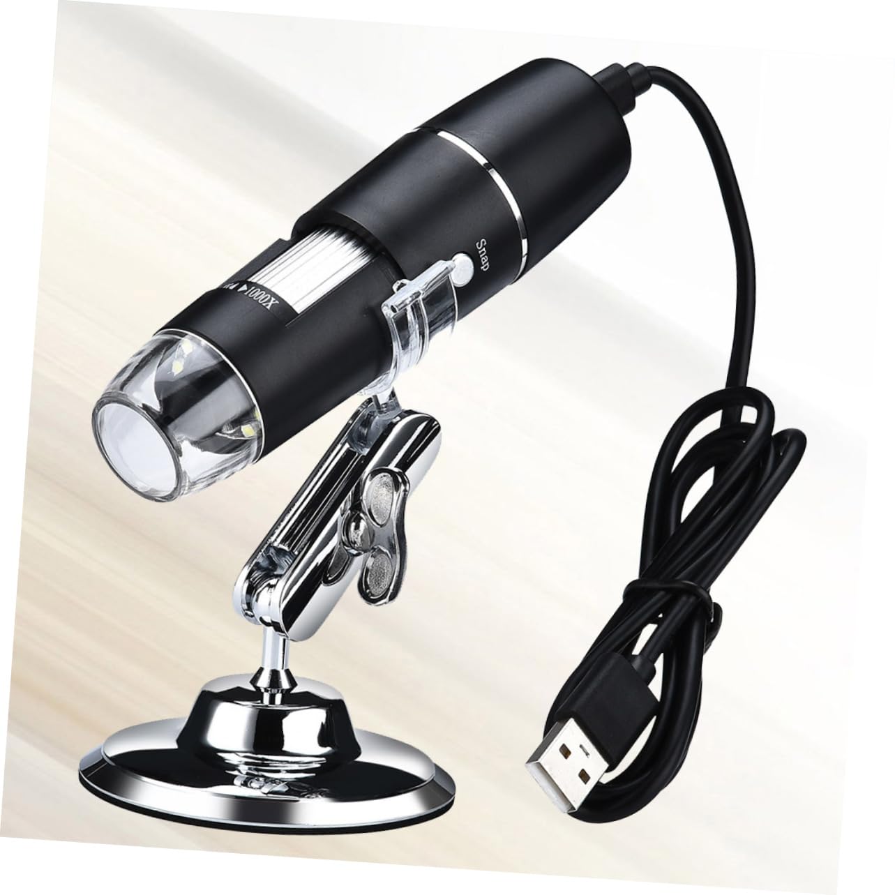 HOMSFOU Digitale Lupe mit USB-anschluss Led-Beleuchtung Flexibler Arm für Reparatur Inspektion Elektronik Labor und Sammlerstücke Vergrößerungsglas für Schmuck Jade und Antiquitäten