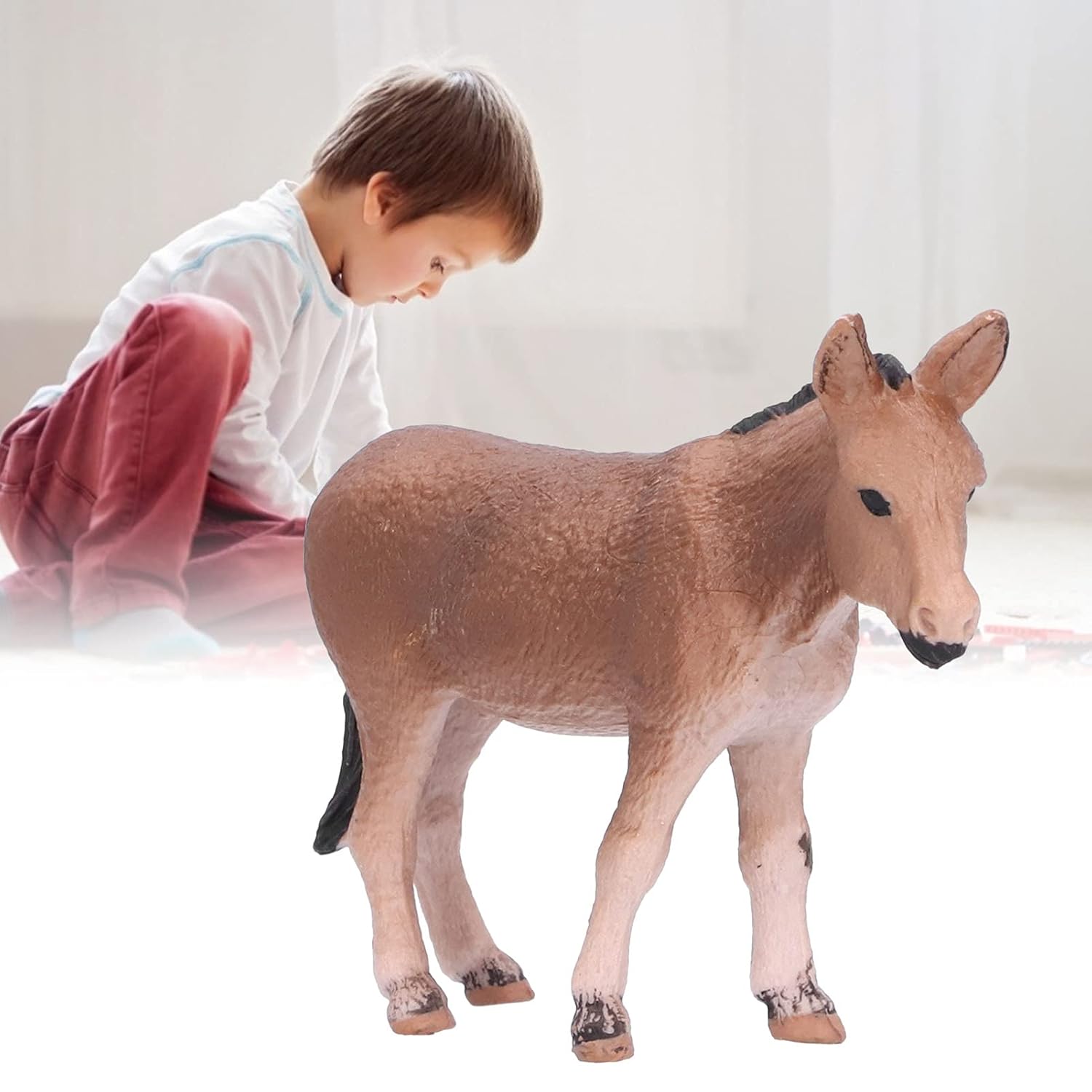 Farm Donkey, Creatures Figurines Toys Farm Animal Toys Realistic