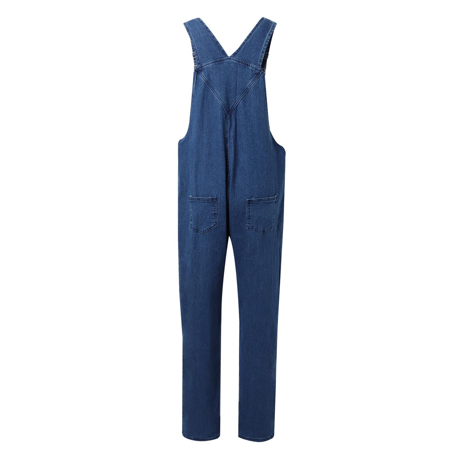 Generisch 2026 Denim Salopette Lunghe Pagliaccetto Salopette Tute