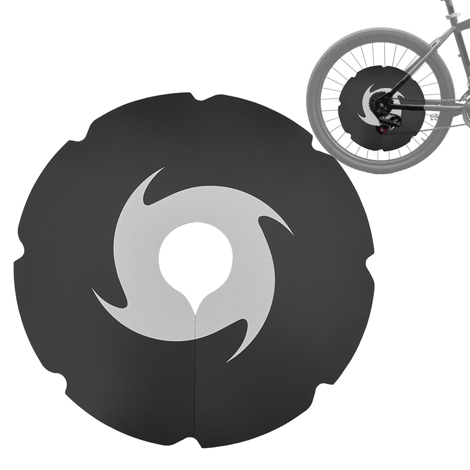Bike Grime Guard, Disc Brake Cover, Oil Stain Prevention Pad, Anti-Noise Cleaning Tool, Frame Protection Shield for Cycling, Maintenance, Transport and Storage, 14.96x14.96 Inches