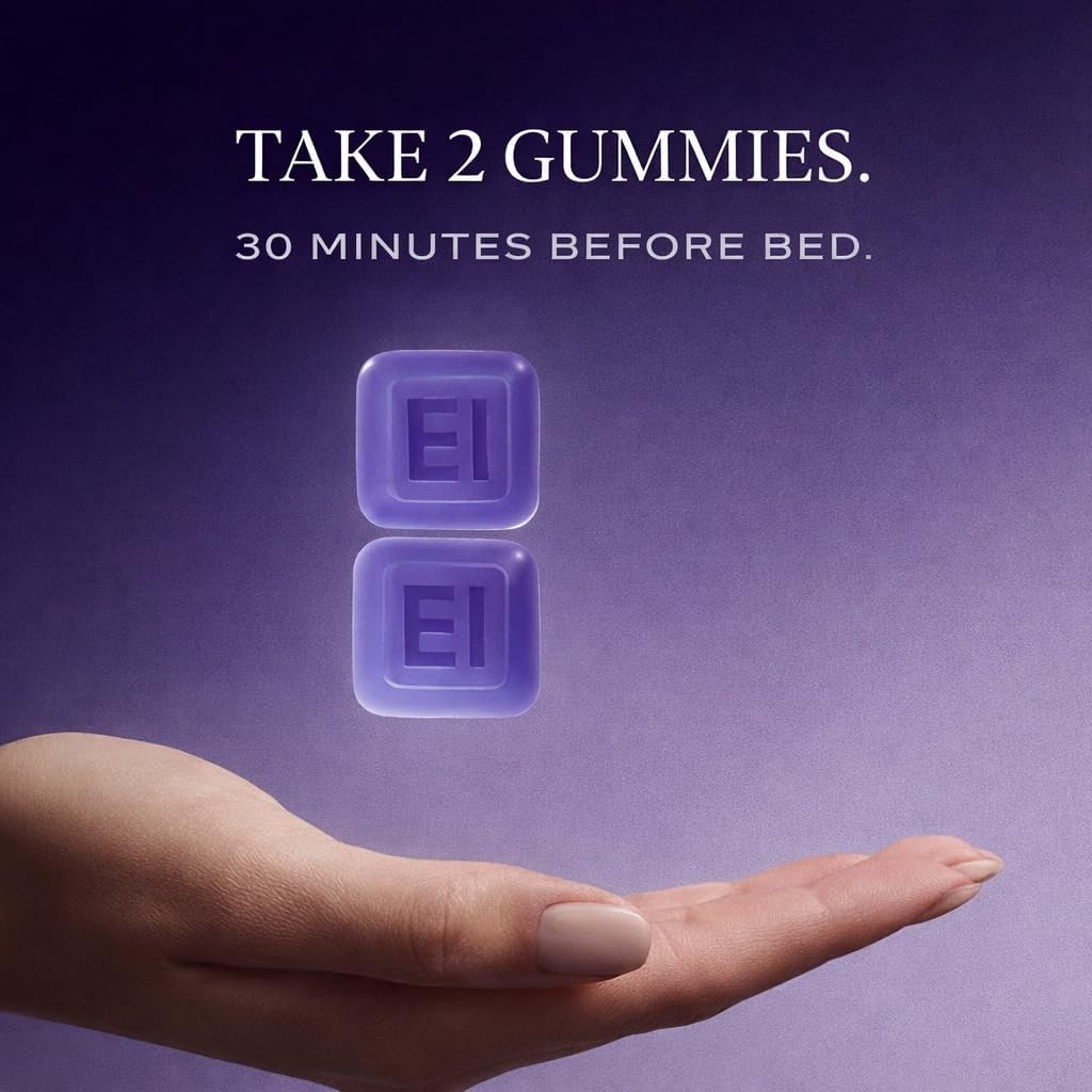 NightMAG Magnesium Glycinate Gummies for Sleep and Recovery; Sugar-Free, Vegan-Friendly and Naturally Flavored; Sleep Gummies for Adults; Magnesium Complex 400mg; 60 Count; 1-Pack (Cherry)