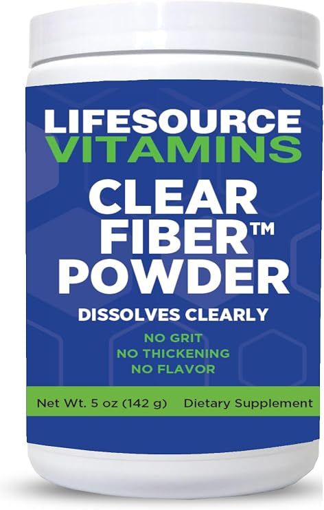 فيتامينات LifeSource Clear Fiber- SunFiber- 5 أوقية - 35 حصة