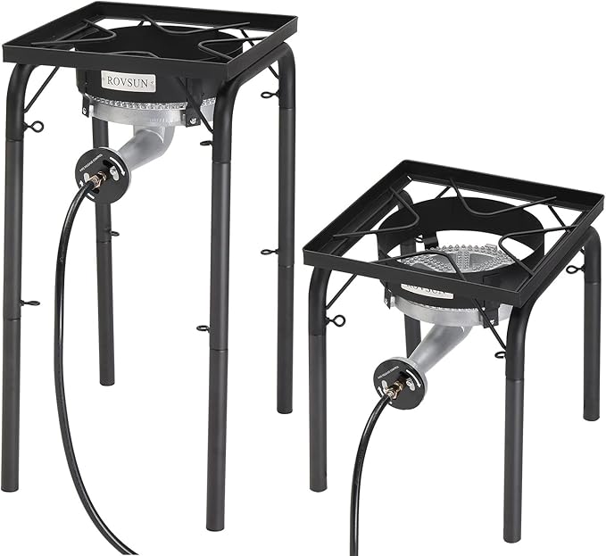 ROVSUN 200,000 BTU Powerful Propane Burner, High Pressure Portable Single
