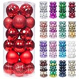 XmasExp 60mm/2.36" Christmas Ball Ornaments Shatterproof Christmas Ornaments Set Decorations for Xma
