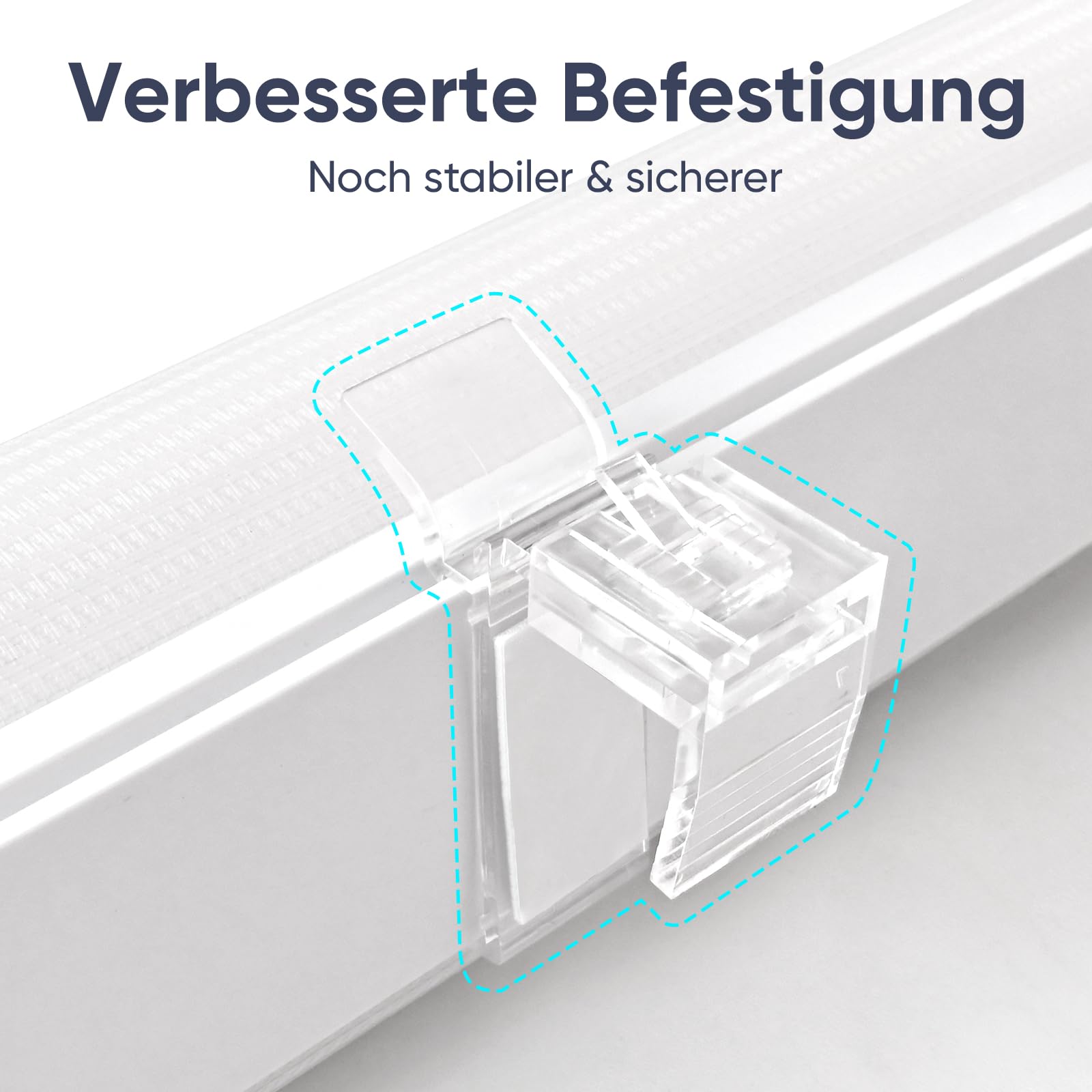 Sekey Doppia tenda a rullo, fissaggio senza fori, 45 x 150 cm, colore bianco