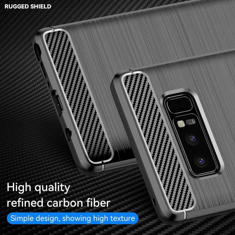 Image of Hybrid Carbon Fiber Back Case for Samsung Galaxy Note 8 (Black)