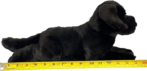 Miniatura 5 de Auswella Perro de peluche Labrador Retriever de 15 pulgadas, elige una postura (negro flexible)