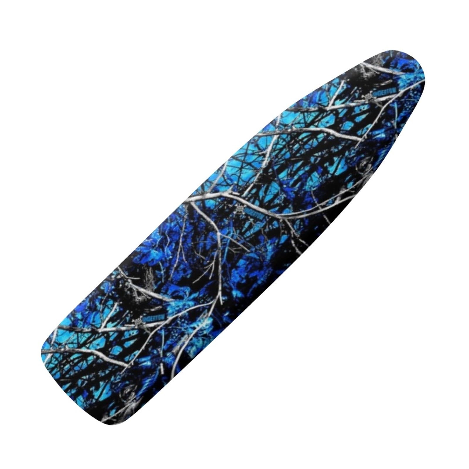 Wanyint Blue Branches Print Ironing Board Cover and Pad,Iron Board Cover Non-Slip Thick Ironing Board Protective Guard Stretchy Cover, 55" x 16"