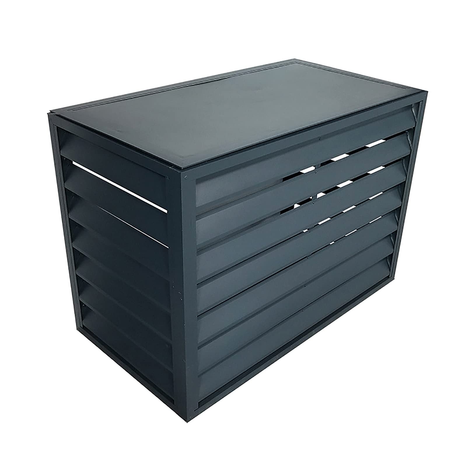 QYMYOZ Outdoor Air Conditioner Cover Aluminum Privacy Fence for Condensing Units Protective Grilles for ACs & Heat Pumps Weatherproof AC Cover Durable Outdoor Privacy Protection