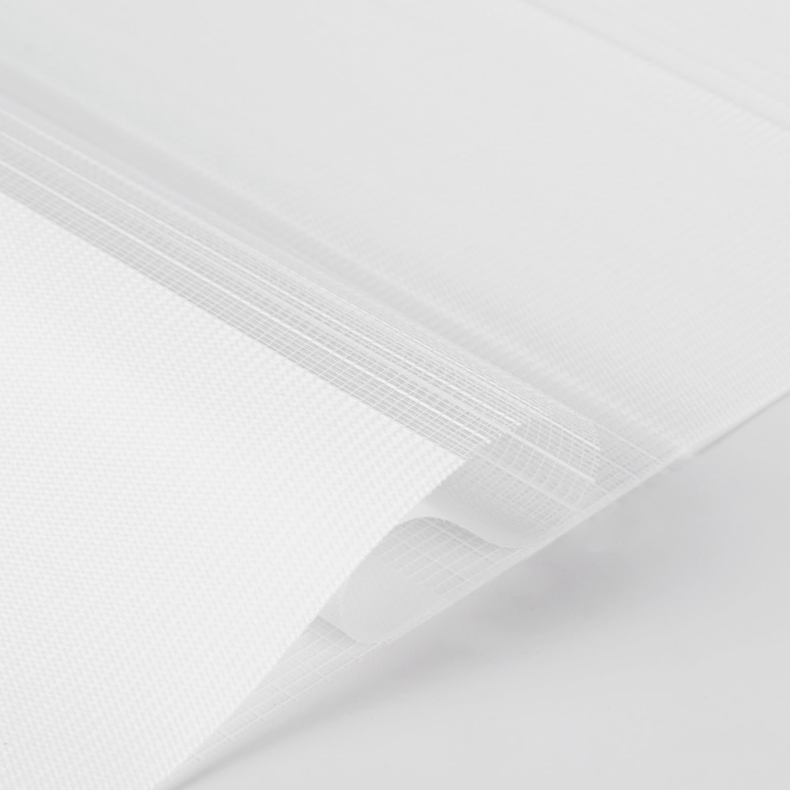 Sekey Doppia tenda a rullo, fissaggio senza fori, 45 x 150 cm, colore bianco
