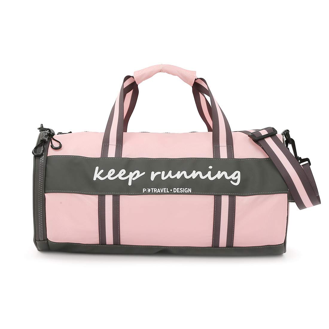 Sports Gym Bag Duffel Bag with Wet Pocket & Shoes Compartment Travel Duffel Bag for Women Girls 35L