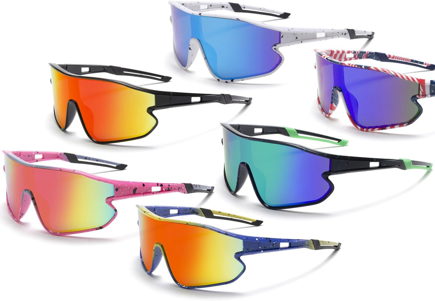 GrowthPic Youth Sports Sunglasses for Baseball, Tennis, and Cycling, UV400 Ages 8-16, with Lightweight Frame