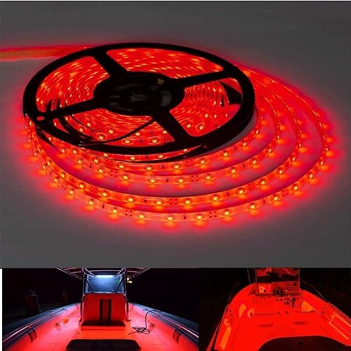 Vista 11 de Luces LED de barco de 25 pies, tira de luces LED de pontón marino impermeable, luz interior de cubierta de barco, accesorios de barcos, iluminación