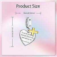 Vista 6 de Alstade Dije de cumpleaños de moda con forma de corazón, colgante de plata de ley 925, compatible con pulseras y collar, dije de joyería, regalo