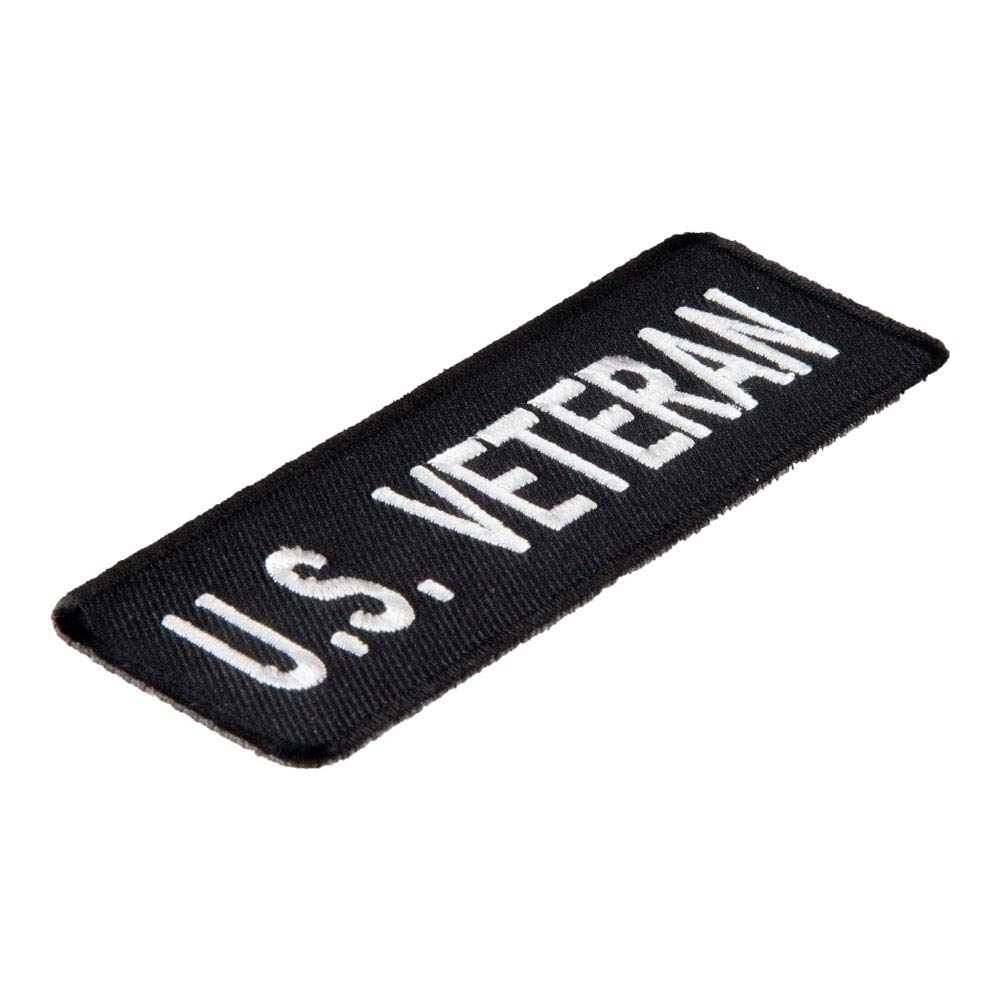 US Veteran Black & White Patch, Military Veteran Patches