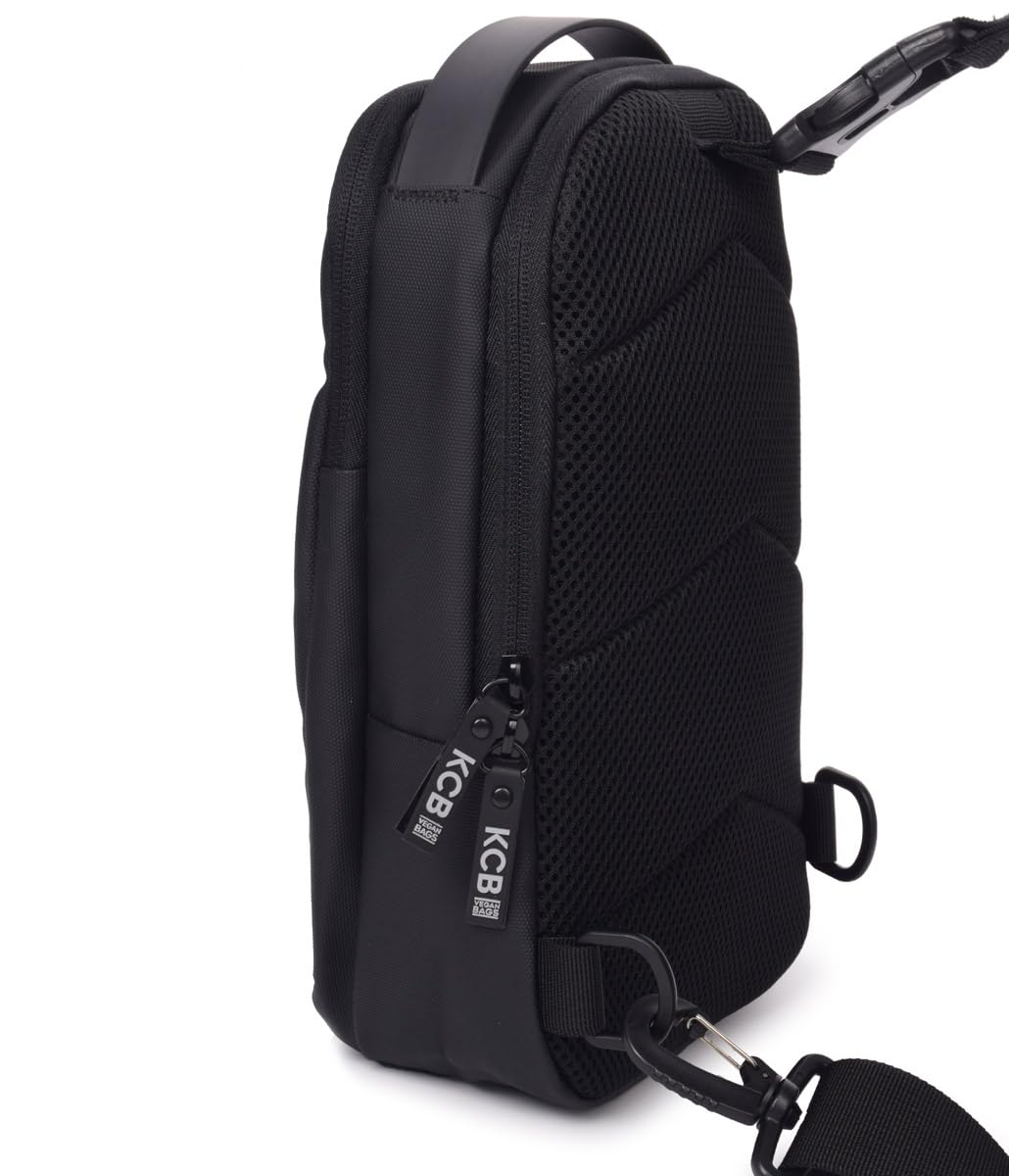 KCB Bolso Riñonera de Hombre Urban | Diseño Espacioso y Práctico | Bolsillos Multiusos | Asas Ajustables | 100% Vegano