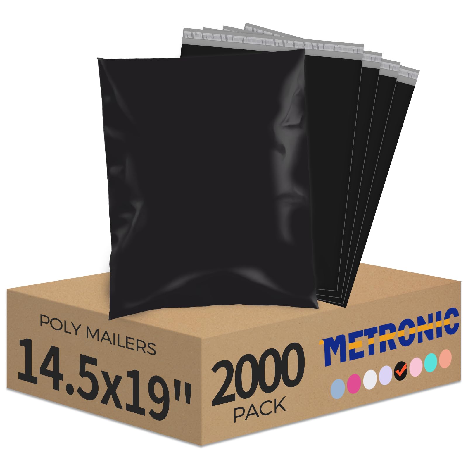 Metronic Poly Mailers 14.5x19 2000PC Large Shipping Bags for Small Business
