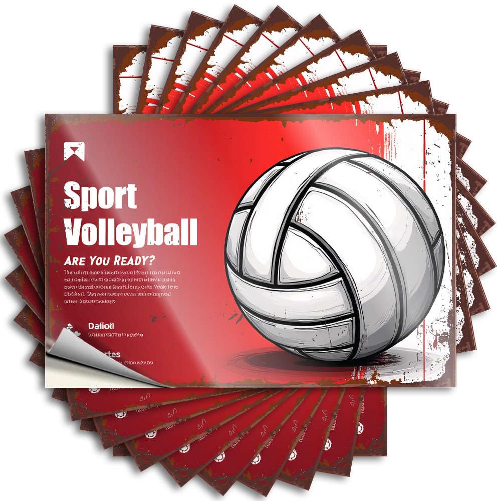 Decals Rv Bathroom Accessories Custom Stickers, Cover Waterproof Get Ready for an Exciting Volleyball Game! for Hydro Flask | Inspirational Vinyl Decals for Football Holiday Gift(12X18CM)