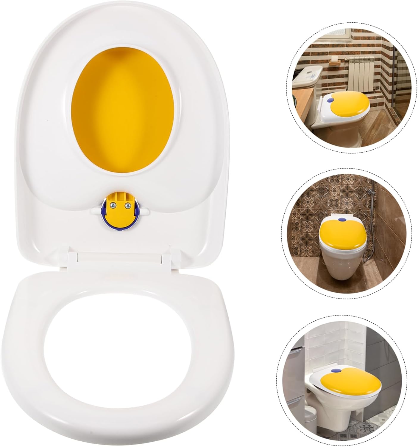 Homoyoyo Boy Girl Potty Training Seat u Shape Toilet Seat for Boys and Girls Comfortable and Smooth Surface Easy to Install for Home Bathroom Use Lightweight Design