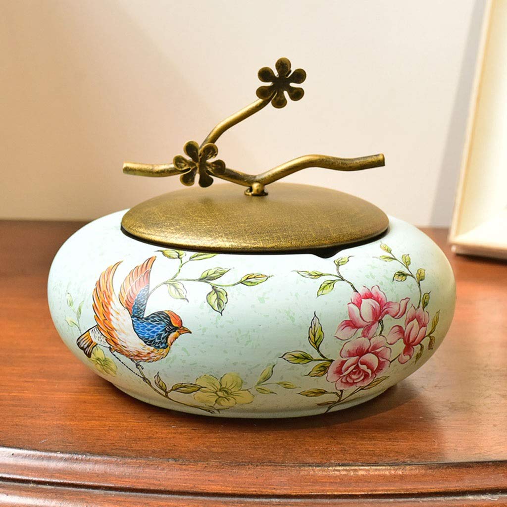 Amazon.co.jp: レトロな陶磁器の灰皿の花のハンドルカバー