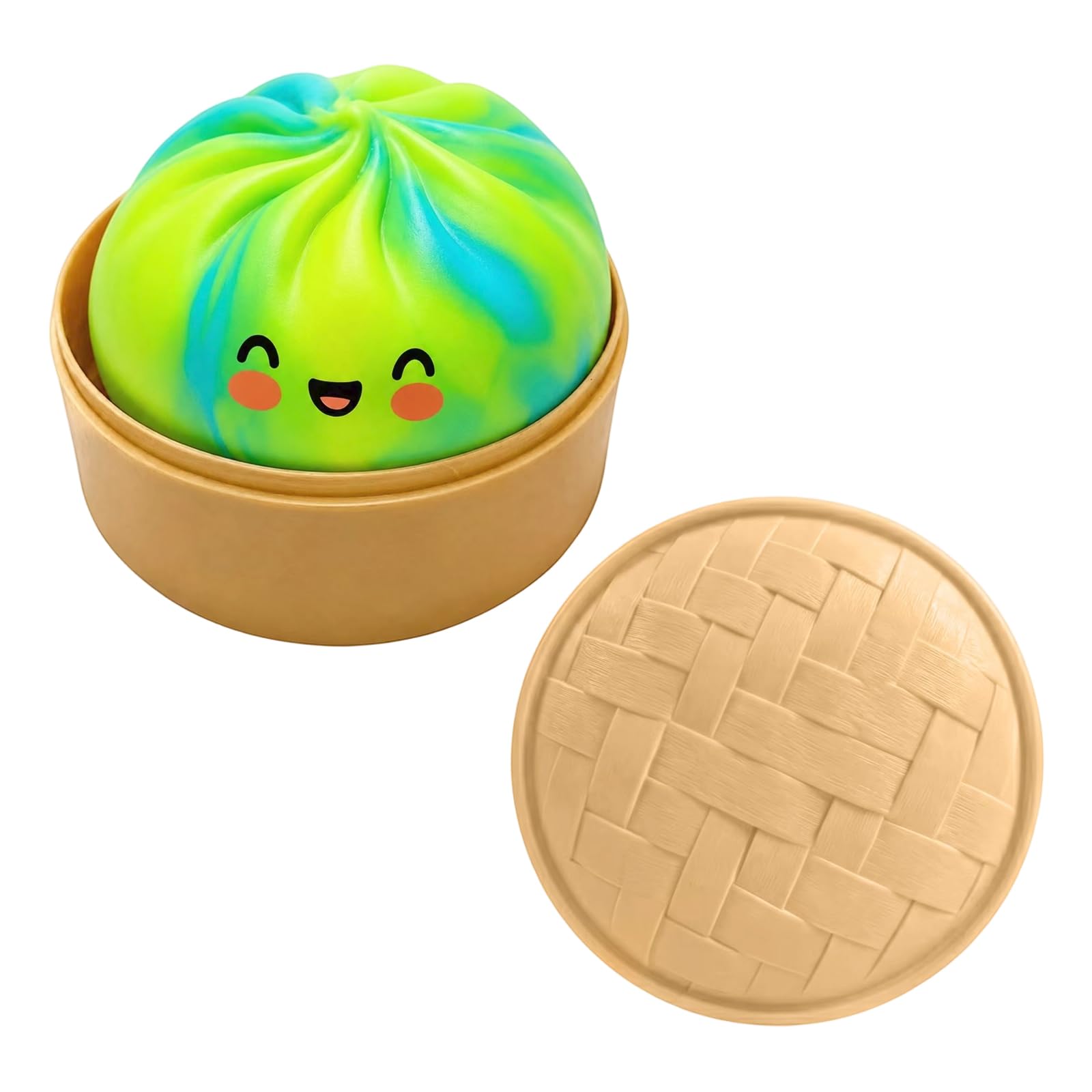 Cute Dampling Squishys, Glitter Squishies Stress Balls With Steamer (H2)