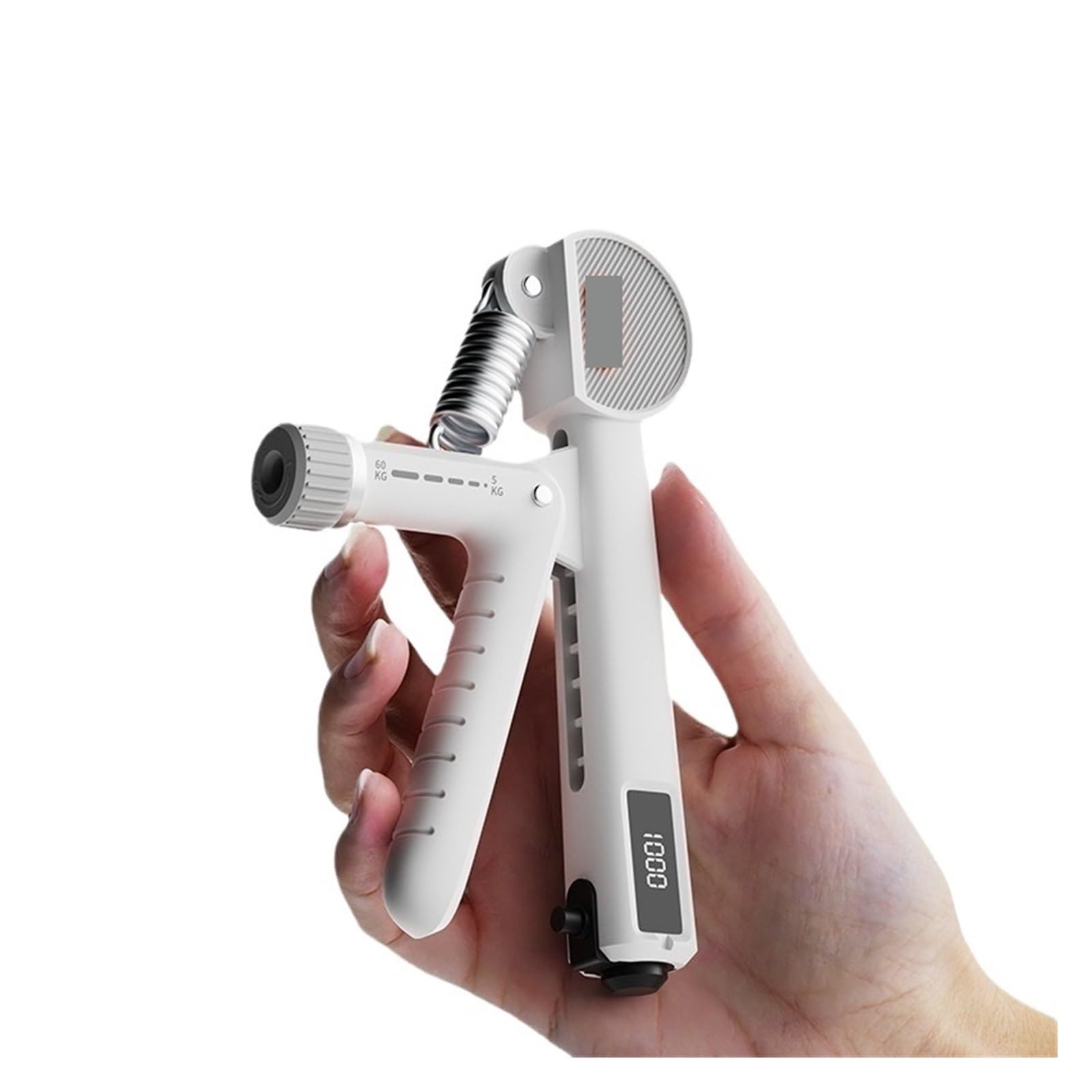 FLYIODFCXV Wrist trainer, Strength Training Hand Exerciser Adjustable 5-60KG Fitness Unisex Finger Rehabilitation Grip(White)