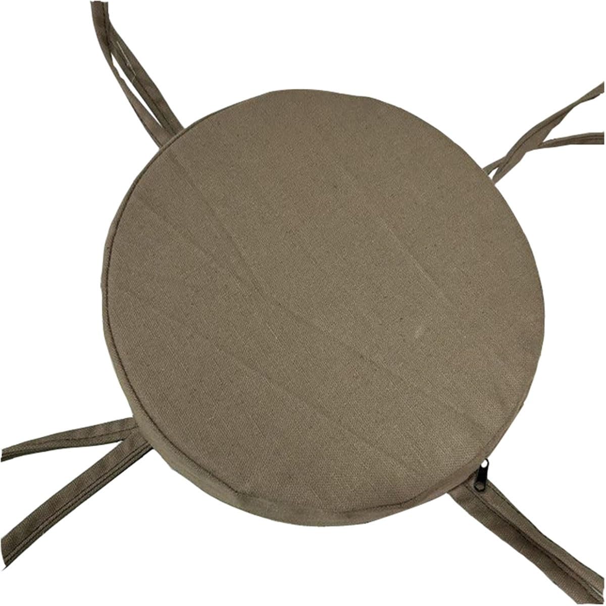 Memory Foam 10/12/14/16 In Stool Cushion With 4 Ties Soft Round Bar Stool Cushion Seat Cushion Chair Circular for Office Outdoor Kitchen Dining Room Car Patio,Chair Pads(@2,45cm/18in)