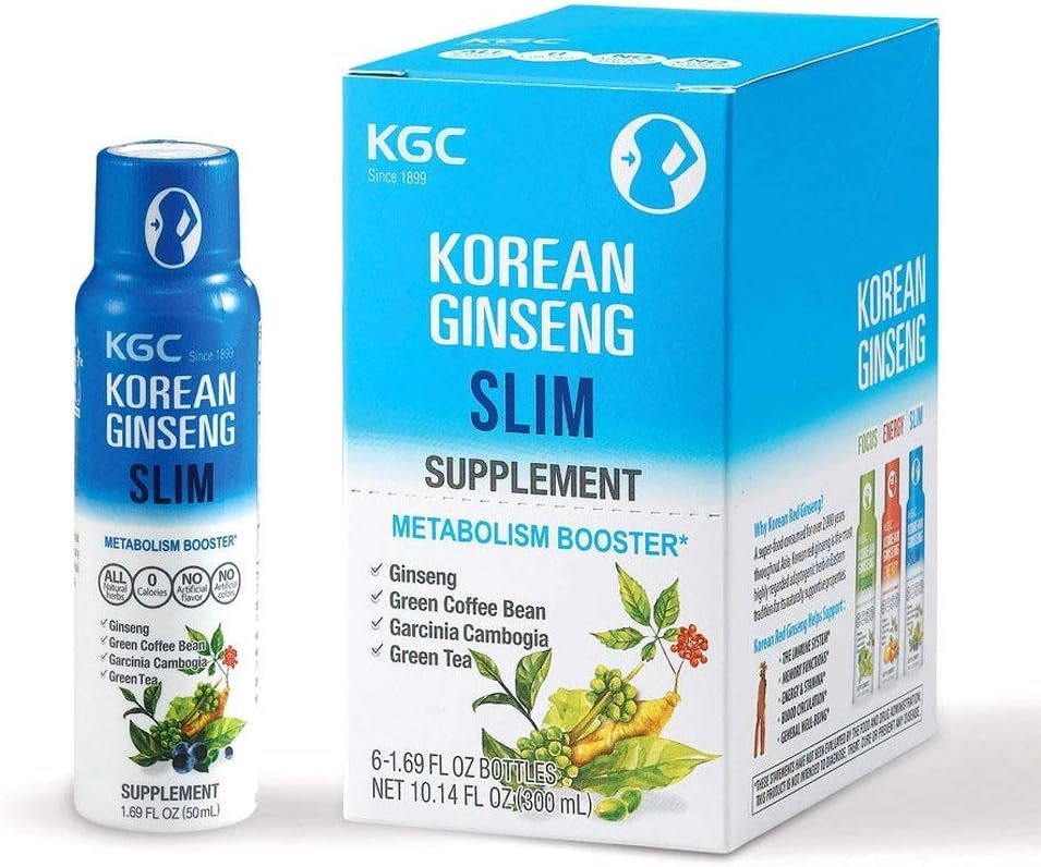 KGC Ginseng Slim Natural Shot Drink, 6 Count