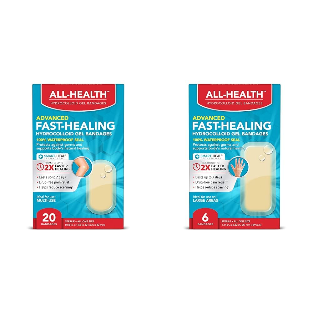 Amazon.com: All Health Advanced Fast Healing Hydrocolloid Gel Bandages ...