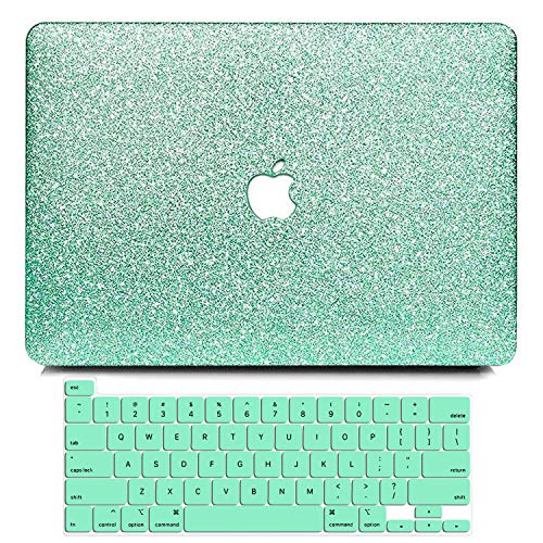 MacBook Pro 13 inch Case 2020 2019 2018 2017 2016 Release A2251 A2289 A2159 A1989 A1708 A1706, BELKA Glitter Sparkly Smooth Slim PC Hard Case with Keyboard Cover for Mac Pro 13 with Touch Bar & Retina