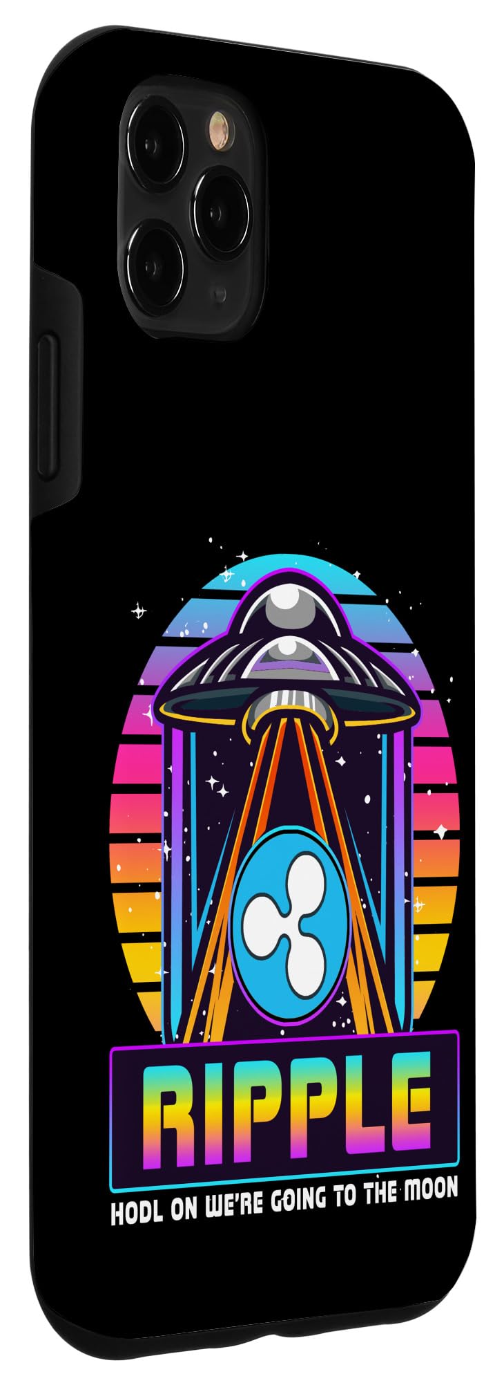 Amazon.co.jp: リップルXRP HODLオンウィアーゴーイングトゥザムーンファニークリプトUFO スマホケース iPhone 11 Pro  Max 用 : 家電＆カメラ