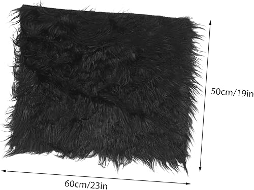 Miniatura 2 de Toyvian Trajes de piel sintética para niña recién nacida, accesorios para sesión de fotos de bebé, manta para niños recién nacidos, mantas para