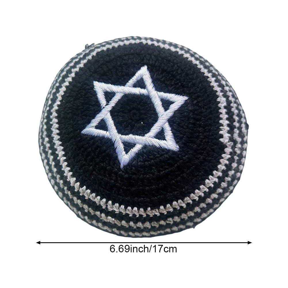 Kipá De Punto Bordada Yarmulke Kipá Judía Yarmulka Sombrero Yarmulka Hombres O Niños
