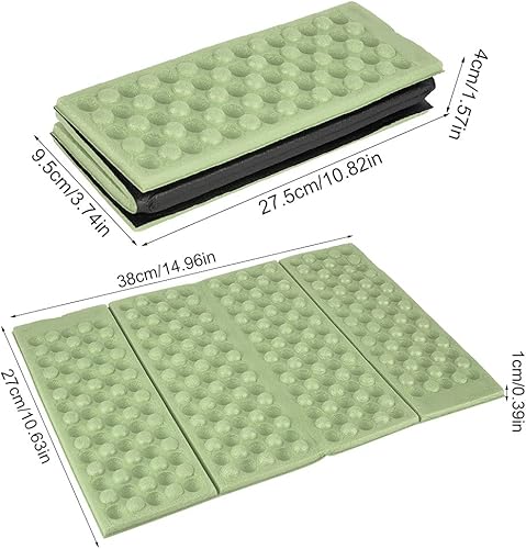 Miniatura 8 de Refeng Almohadilla de asiento de espuma plegable para senderismo, almohadilla ligera para mochileros, almohadilla de asiento impermeable portátil