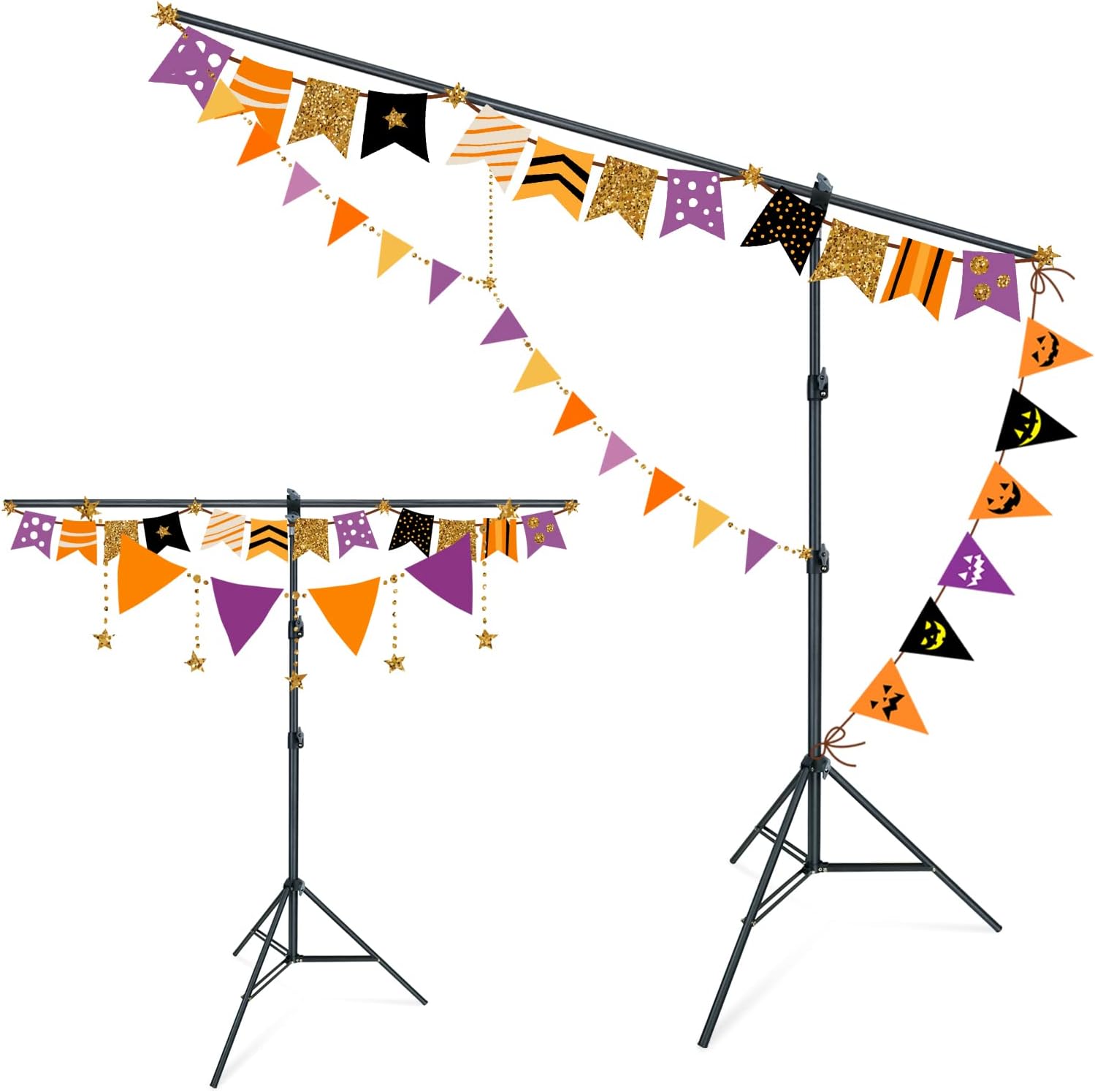 LINCO 6.5ft x 6.5ft T-Shape Portable Background Backdrop Support Stand Kit 4197T