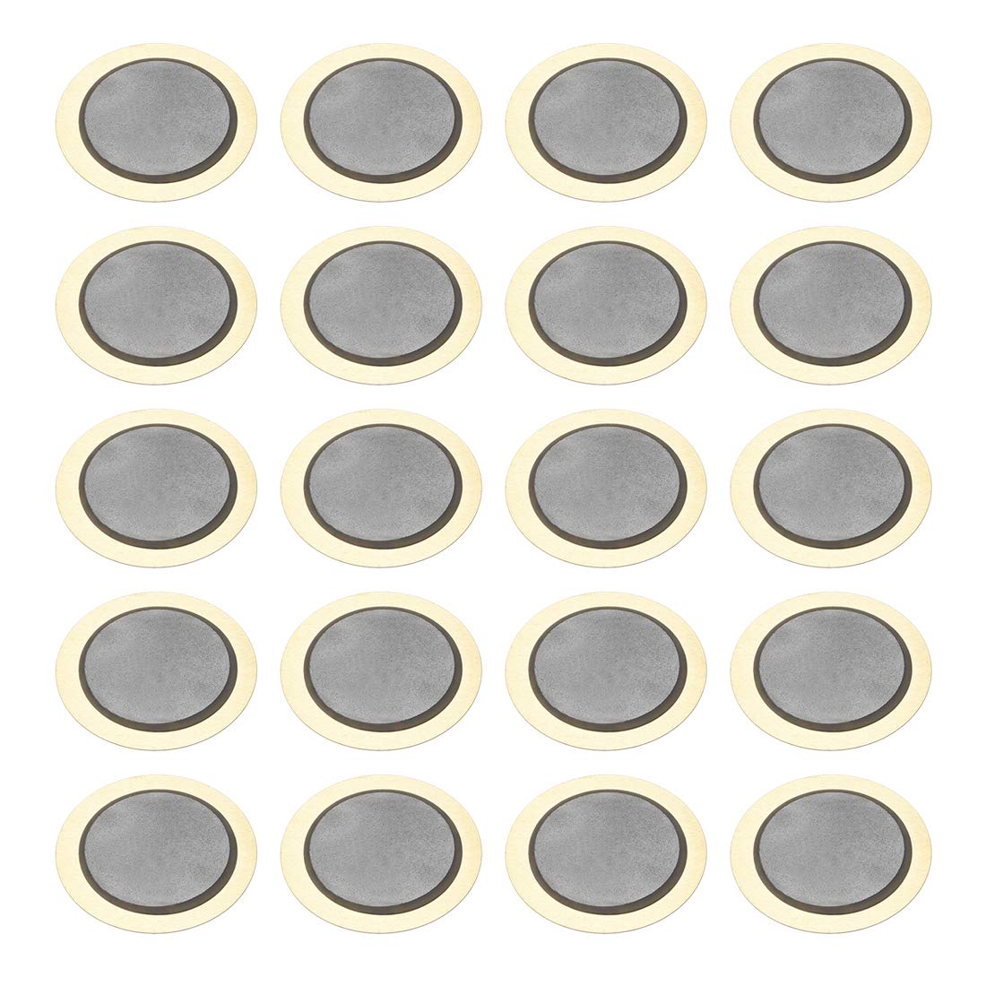 uxcell 20 Pcs Piezo Discs 25mm Acoustic Pickup Transducer Element Trigger Buzzer CBG Guitar