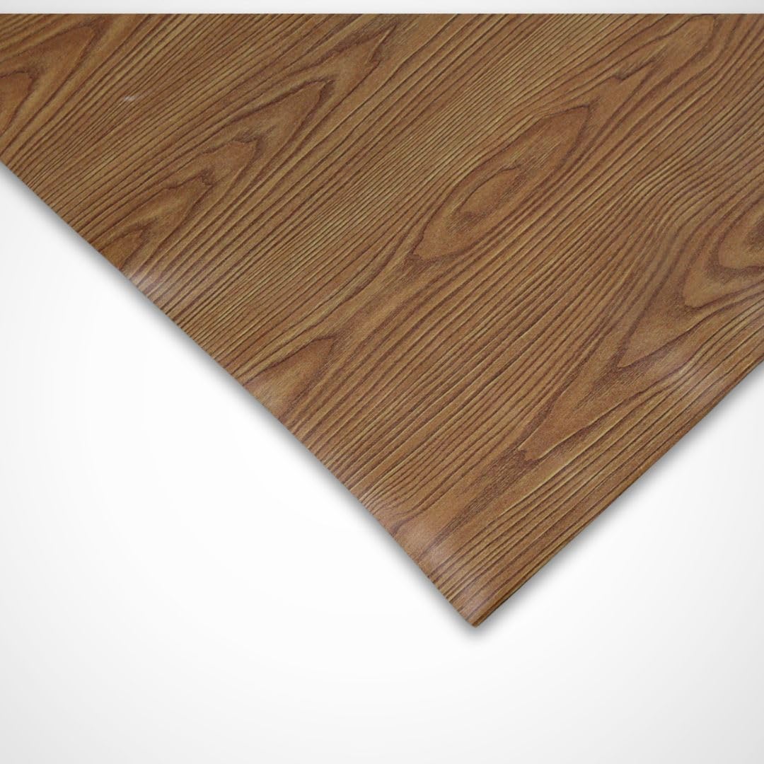 Suelo de Vinilo Para Instalar en Rollo | Suelo PVC Decorativo Hogar, Cocina, Baño, Salón | Suelo Efecto Madera | Suelo PVC Madera Oscura Veteada (140_x_600_CM)