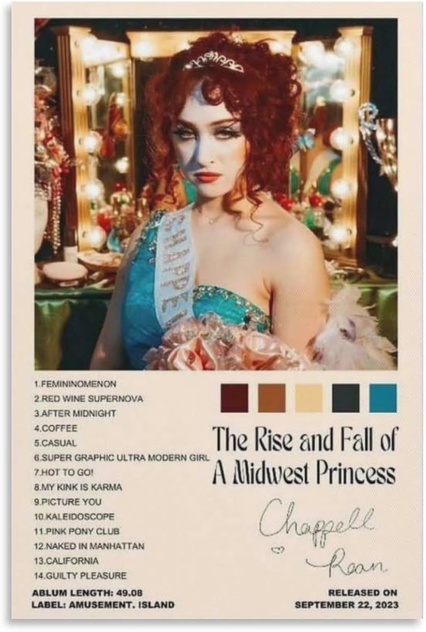 Chappell Roan The Rise And Fall of A Midwest Princess Poster, Music Wall Art,Minimal Wall Art, Femininomenon Print (2) Gifts Canvas Painting Poster Wall Art Decorative Picture Prints Modern Decor Fram Chappell Roan The Rise And Fall of A Midwest Princess Poster, Music Wall Art,Minimal Wall Art, Femininomenon Print (2) Gifts Canvas Painting Poster Wall Art Decorative Picture Prints Modern Decor Fram